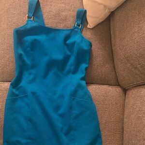 Tahari Vibrant Blue Mini Dress